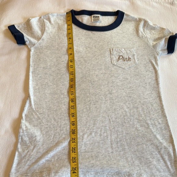 Pink by Victoria Secret Woman’s Sequins Short Sleeves Top Size XS - Picture 9 of 11